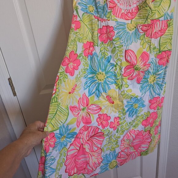 Lilly Pulitzer | Brighton Dress Boca Chica Halter | Crochet Lace Trim | NWOT |10 - Picture 7 of 12